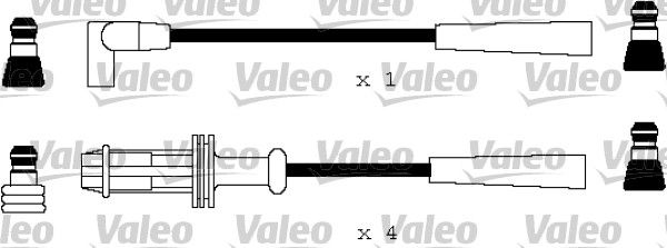Buji+Bobin Kablosu Peugeot 106 1,1 / 1,3 / 1,4 (90>) | VALEO 346135 | OEM 5967N9