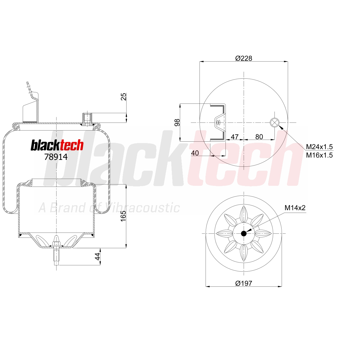 Körük Komple Metal Pistonlu | OEM 1075890