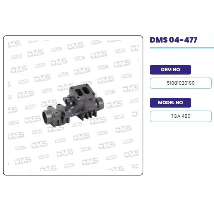 Egzoz Manifoldu Orta MAN TGA 480 | DEMOSAN 04-477 | OEM 51081020199-51081020065