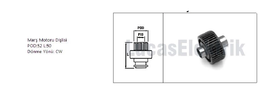 Marş Dişlisi - Hitachi Tipi Nissan Datsun-Prımera 2.0, Volvo 240D-740TD Bilya Kavrama | OEM SDR4000