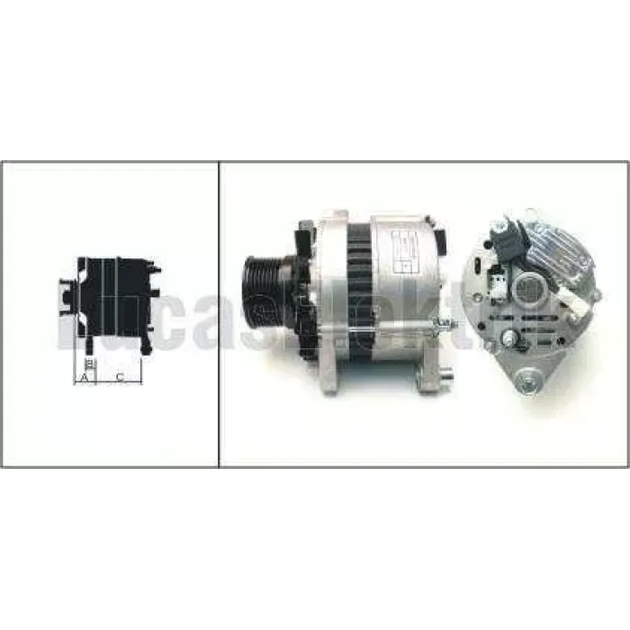 Alternator 12V 80A Turk Traktor 8 Kanal | LUCAS 619 204 68