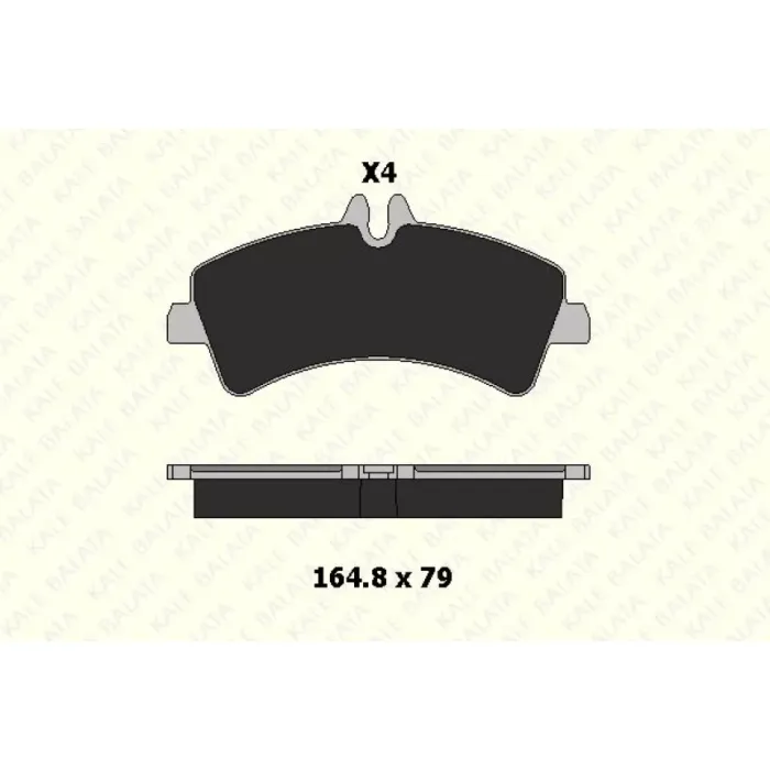 Arka Fren Balatasi Çift Teker Crafter Sprinter 2,5TDI 06> | KALE B 29217 208 04 ANS | OEM 0044208120