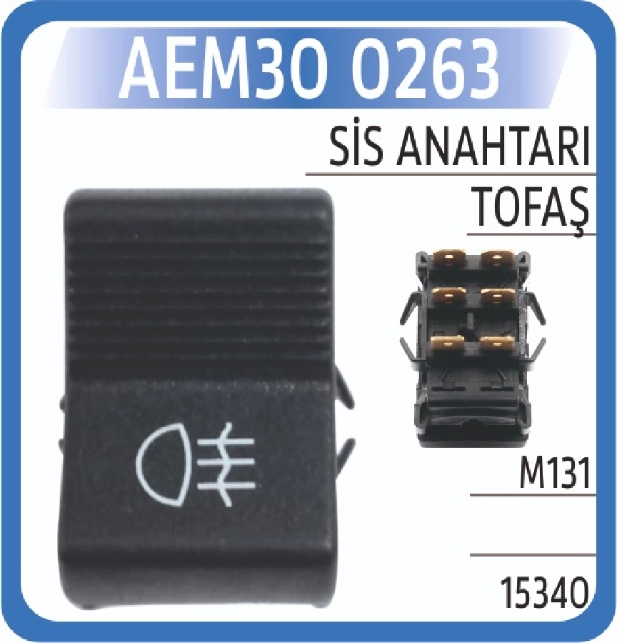 Anahtar Ön Sis Farı - 131 Doğan Kartal Şahin 1996 ve sonrası | OEM AEM300263
