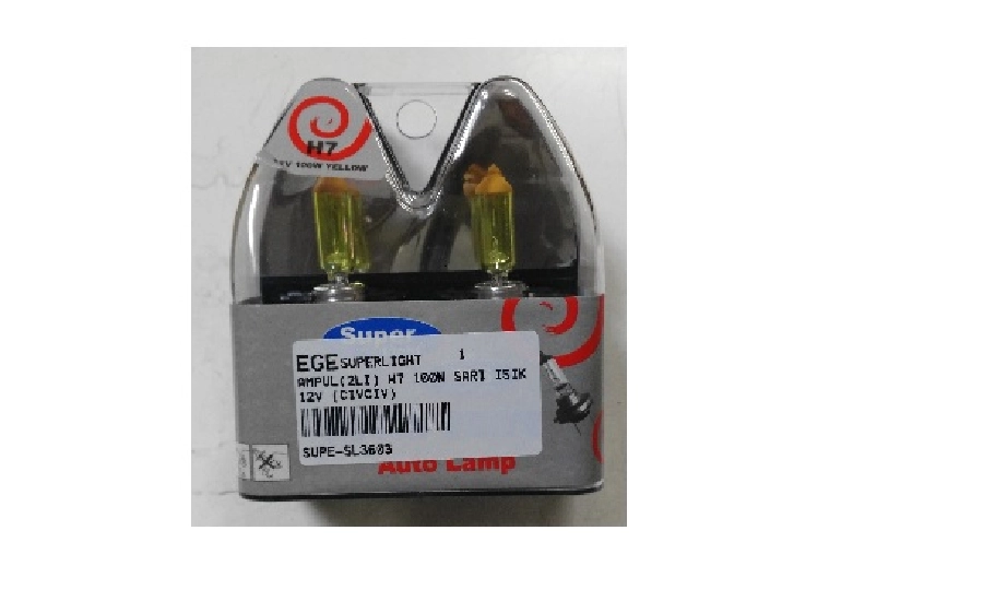 Ampul (2Lİ) H7 100W Sarı Işık 12V (Civciv) SL3603 | OEM SL3603