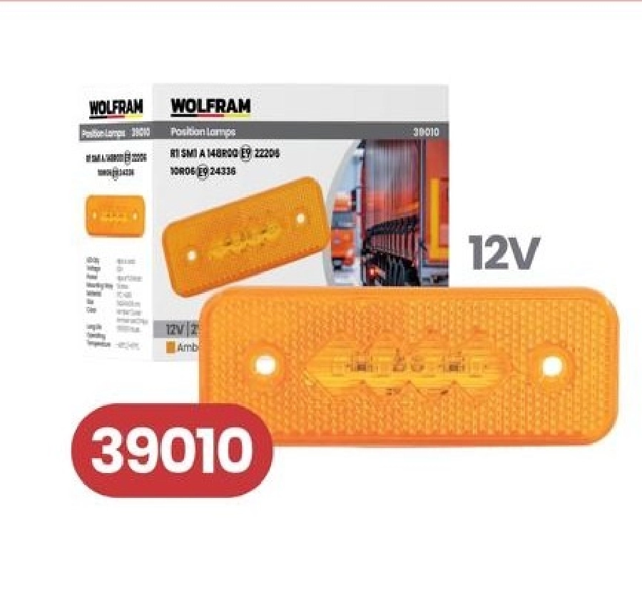 Side Marker Sarı - E Belgeli 12V E2W E9 | OEM 39010