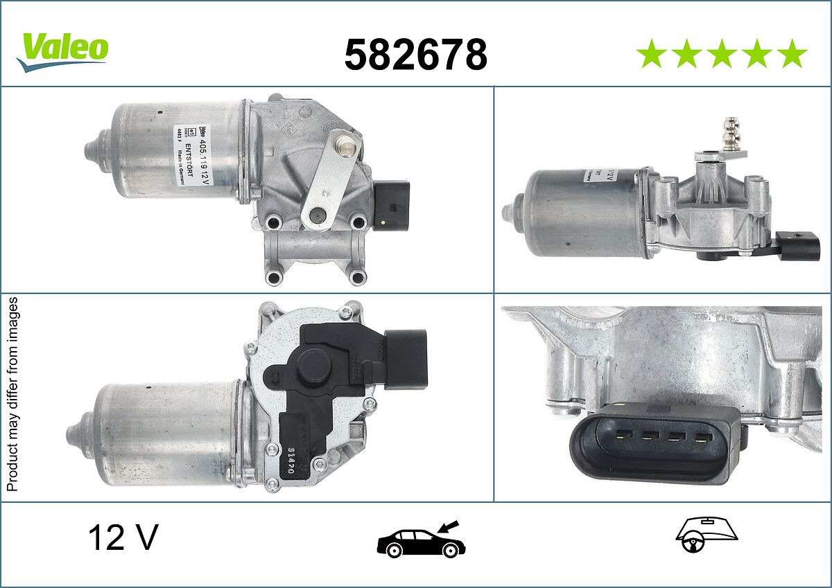 Cam Silecek Motoru On Fabia 07>15 Roomster 06>15 | VALEO 582678 | OEM 5J1955113A