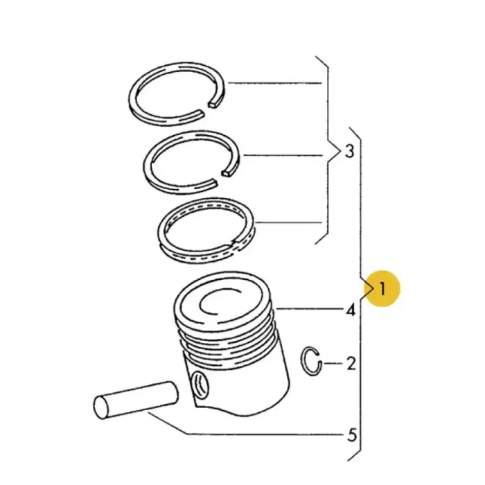Piston+Segman (76,51MM Std) Polo Cordoba Arosa Ibiza 2 Inca Vento 1,4 Apq Aex Akv Anx 91>99 | KONEKS 238980 | OEM 030107065BK 030107103CP