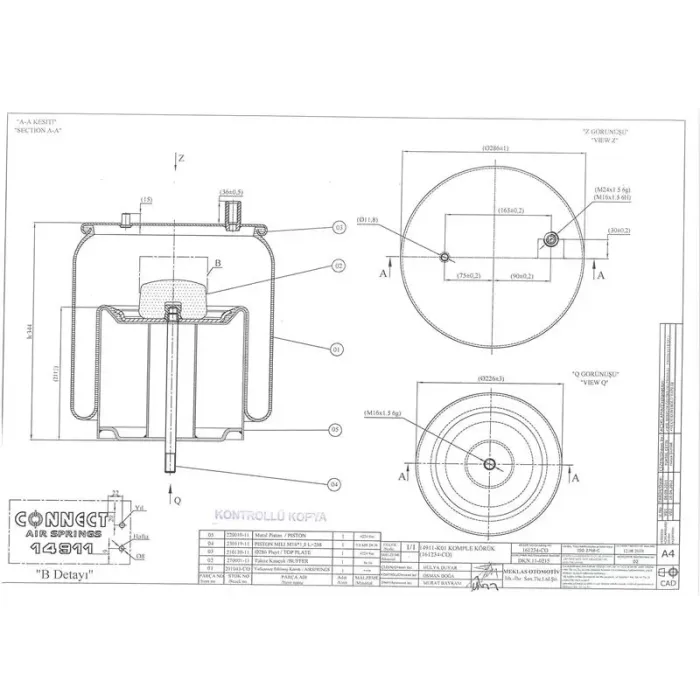 Dingil Korugu Komple Metal Pistonlu Renault Magnum 400-440-480 00> Premium 370-420 00> 410-450 05> | CONNECT 14911-K01 | OEM 5010557356 7421978495