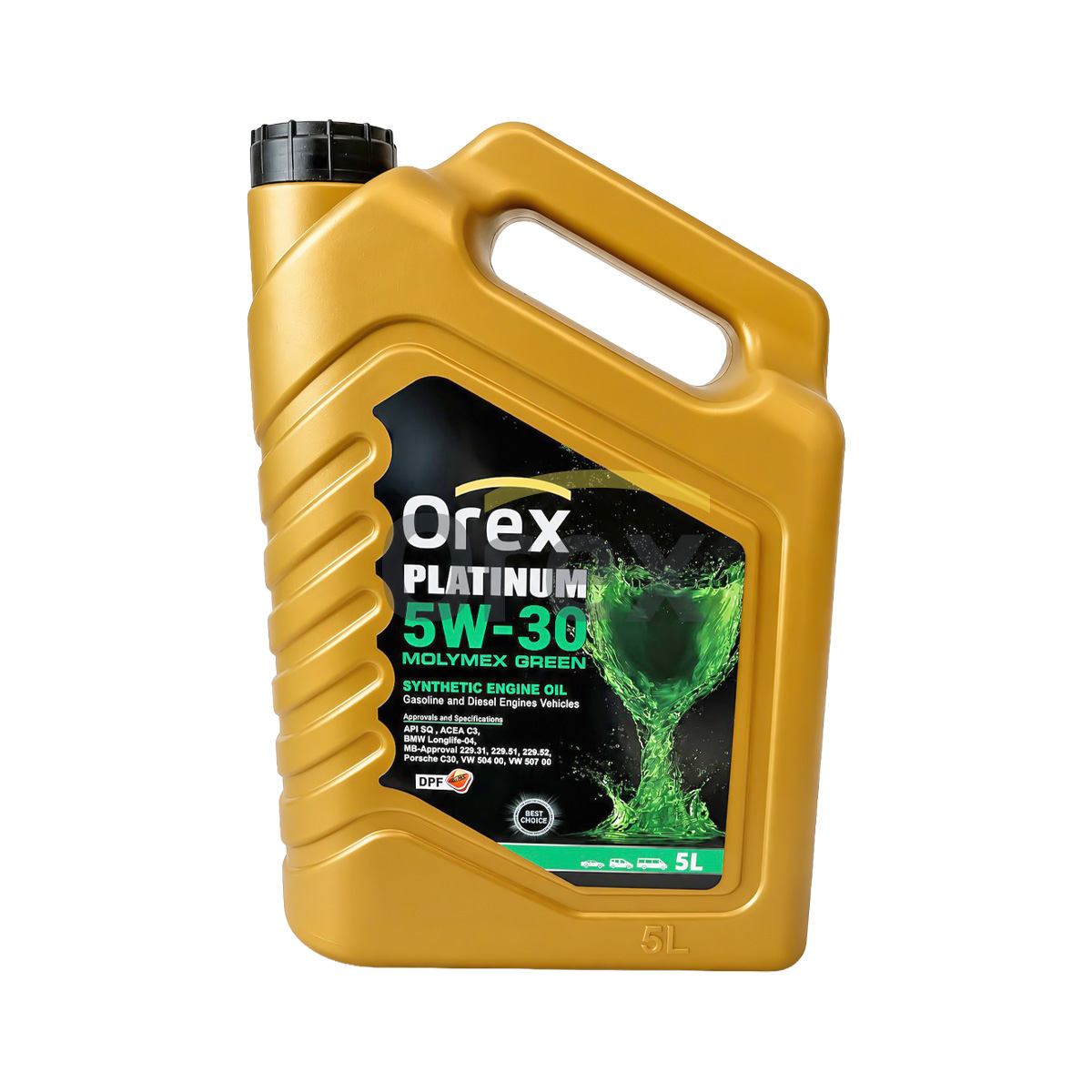 Platinum Engine Oil 5W-30 Sq, Cf DPF Molymex Yeşil 5 Lt (Koli 4 Adet) GTİP:2710.1981.0000