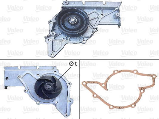 Devirdaim Su Pompasi A4 01>08 A6 02>08 A8 04>07 3.0TSI Bbj Asn | VALEO 506781 | OEM 06C121004C 06C121004C 06C121004G 06C121004H 06C121004G 06C121004H