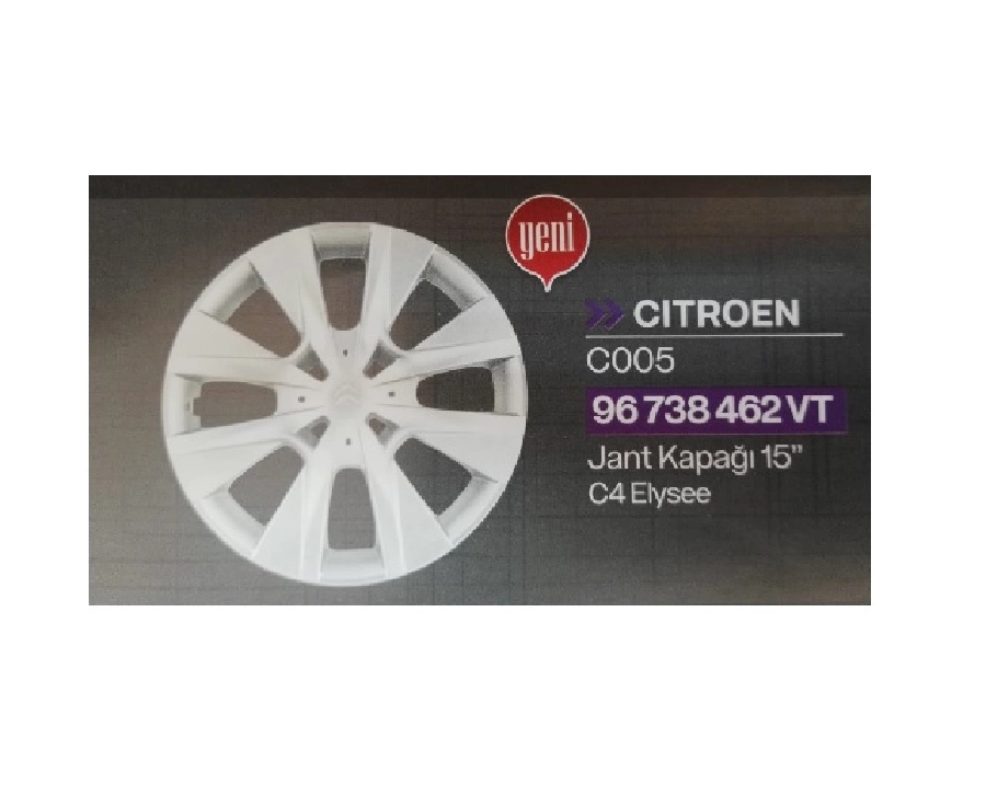 Jant Kap 15J (Ad) - Citroen C-Elysee 96738462VT