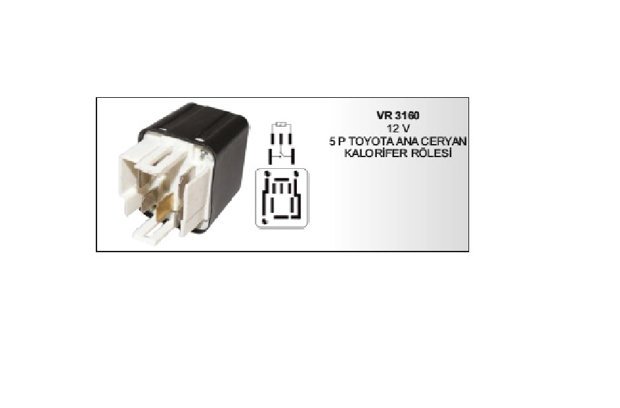12V 5P Toyota Ana Ceryan Kalorıfer Rolesı | OEM VR3160