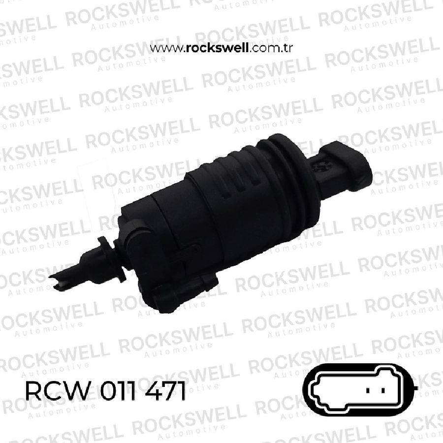 Cam Yıkama Pompası 12 Volt (Tek Çıkış) Renault 9 - Safrane 77 00 127 471 | OEM RCW011471