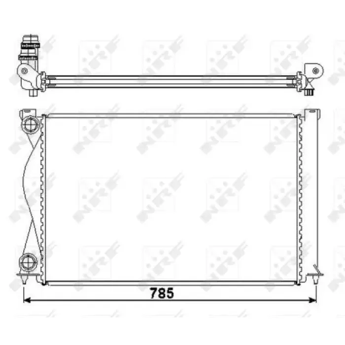 Motor Su Radyatoru Manuel Audi A6 / A6Q 2,0 05>11 | NRF 50596 | OEM 4F0121251Q