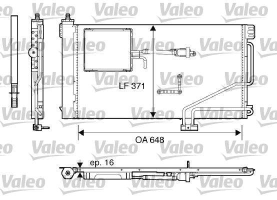 Klima Radyatoru W203 00>07 CL203 02>08 S203 01>07 C209 02>09 R230 06>12 | VALEO 817849 | OEM A2035001354