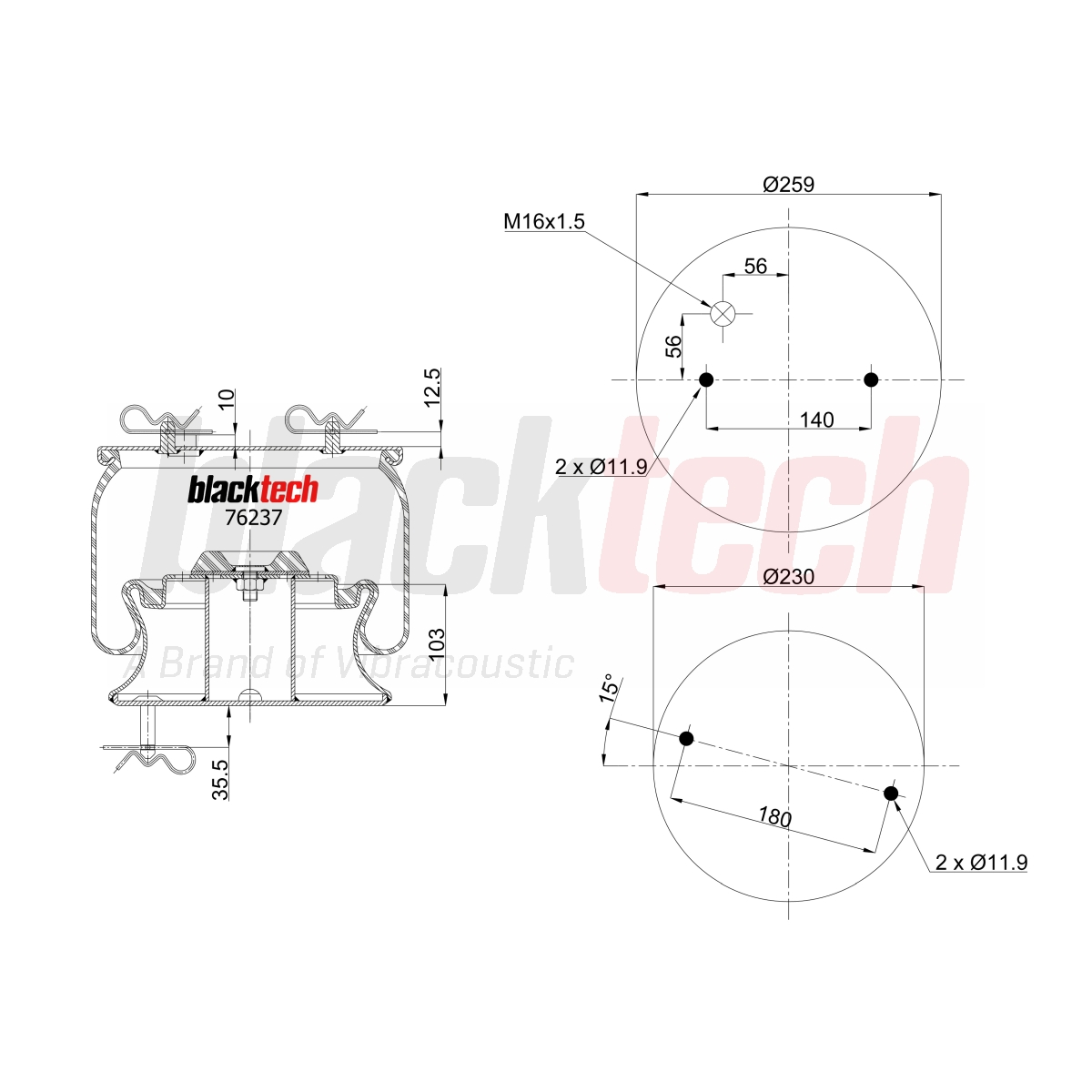 Körük Komple Metal Pistonlu | OEM 1726237