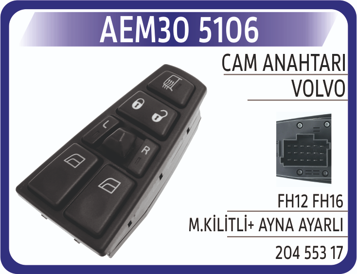 Aem Volvo Fh 12 16 Cam Anahtarı