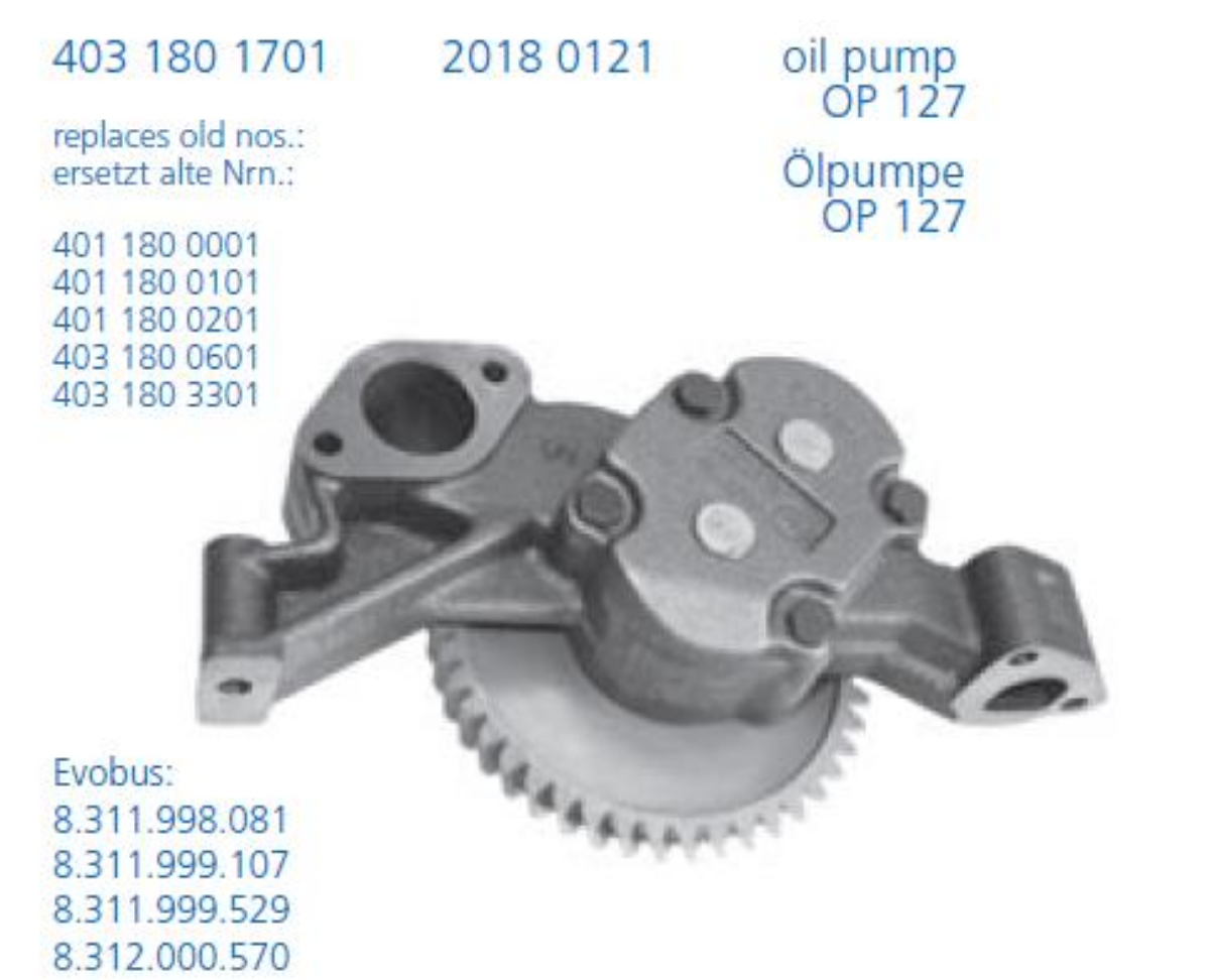 Yağ Pompası 34 Lük | OEM A4231801901