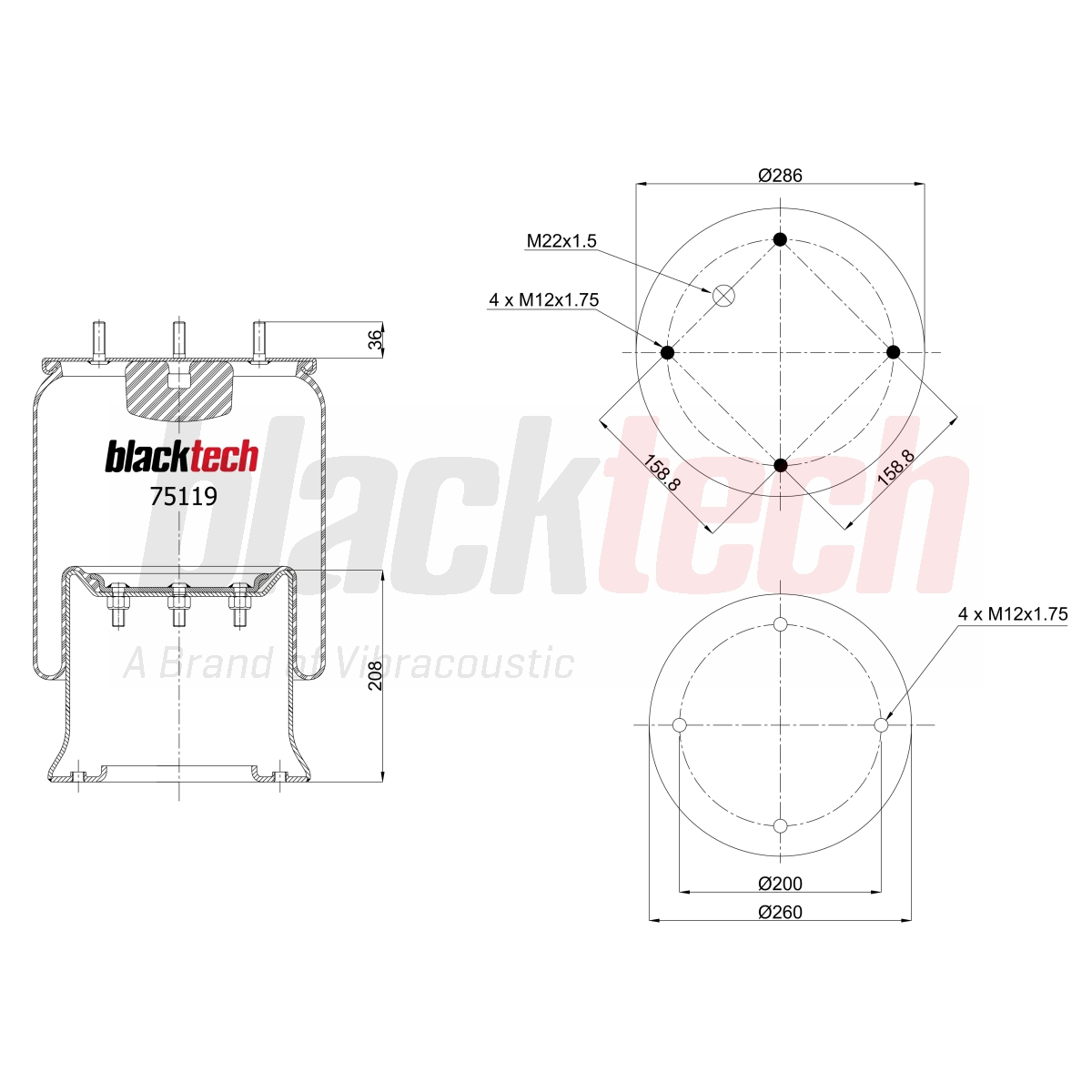 Körük Komple Metal Pistonlu | OEM 4008N