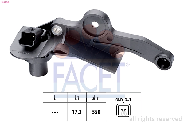 Krank Mil (Volant) Sensoru Berlingo C2 C3 P106 P206 P306 P307 Partner 1,1I / 1,4 / 1,6 16V Fiorino TU3A (1,4 8V) | FACET 9.0298 | OEM 1920AW
