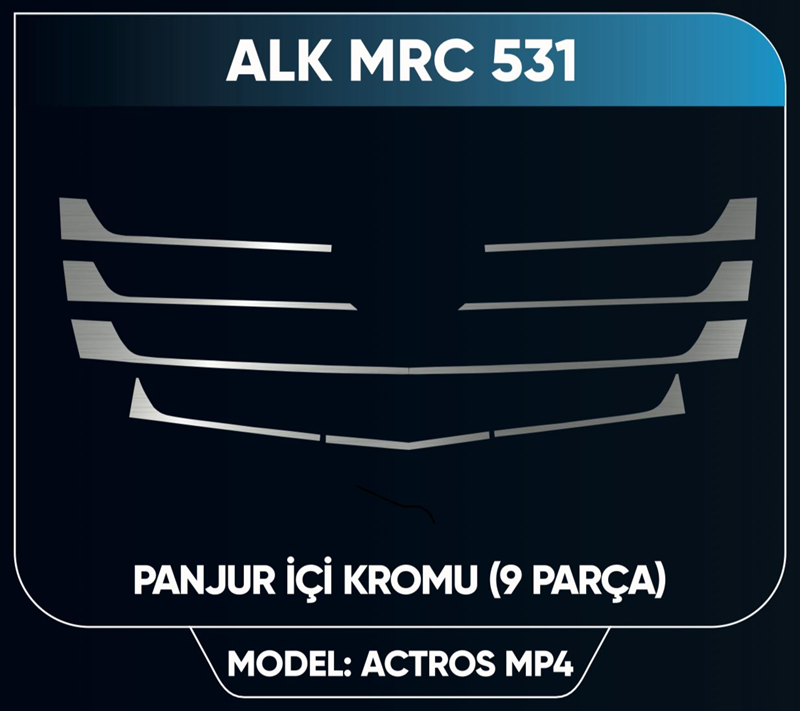 Actros 2016 MP4 Panjur Nikelejı Dar
