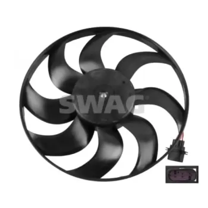 Fan Motoru (300W 390MM) Cordoba Ibiza IV V Fabia Roomster Polo | SWAG 30926860 | OEM 6Q0959455AE