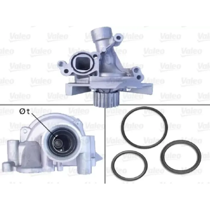 Devirdaim Su Pompasi P206 Gti 406 YM P307 P607 P807 C4 C5 EW10J4 (2,0 16V) P407 C5 II 406 YM EW7A / EW7J4 P407 P607 C8 P807 EW12J4 | VALEO 506918 | OEM 1201J2 1201J2 1201K1 1201L2 1201K1 1201L2