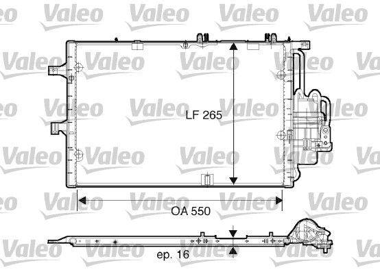 Klima Radyatoru Opel Corsa C 1.7 | VALEO 817610 | OEM 1850072 1850088 1850090