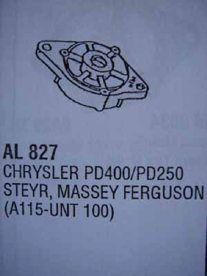 Alternatör Ön Kap R Sız - MF240, Chrysler, Steyr | OEM UNT100