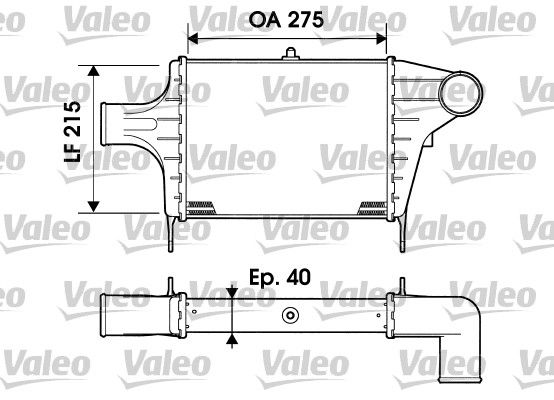 Turbo Radyatoru Lancia Fiat | VALEO 817896 | OEM 82405440