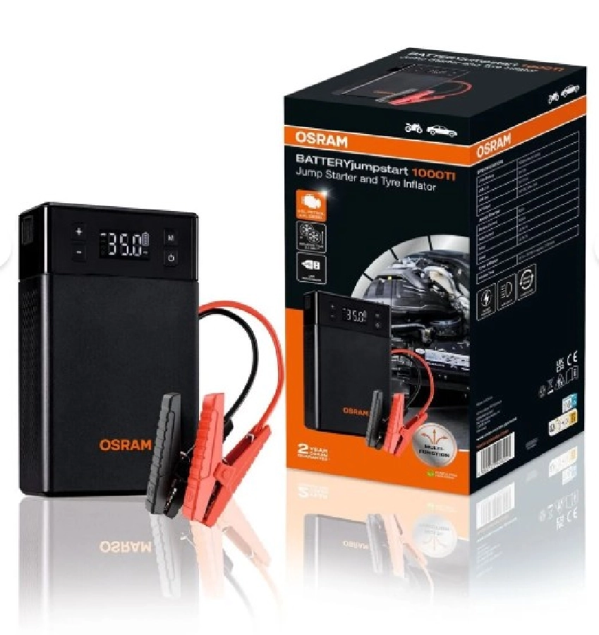 Batteryjumpstart 1000TI OJS020TI Akü Takviye ve Lastik Şişirme Kompresörü | OEM 1000TI