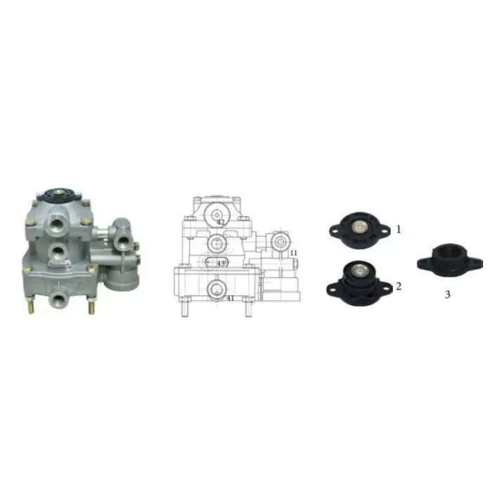 Dorse Kontrol Valfi - DAF / Iveco / Mercedes-Benz / Nato / Scania | EUROTECH 142.302.0 | OEM 9730025220 42041850 362424 114503