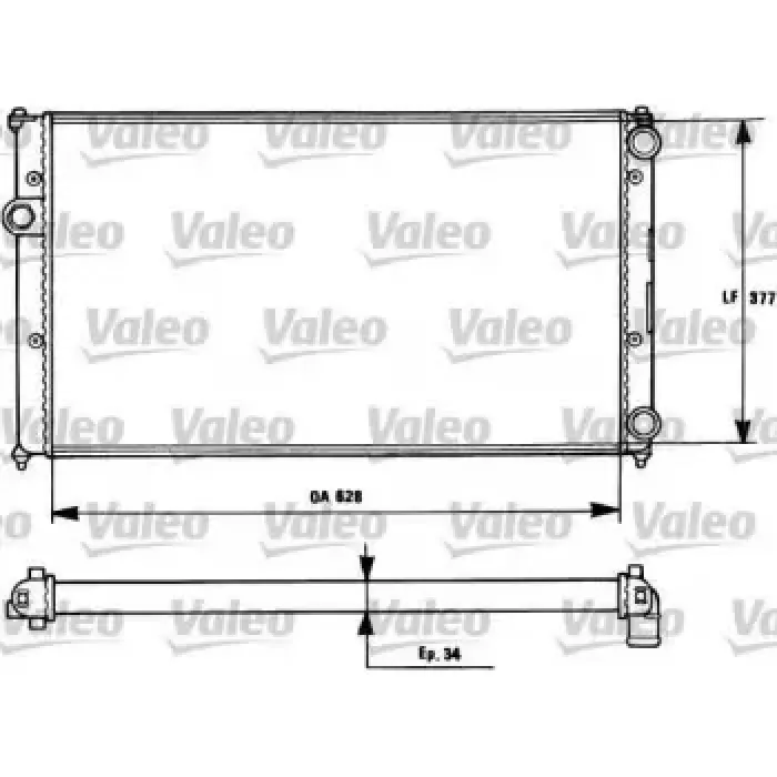 Motor Su Radyatoru Caddy 1,4I (Aex) 1,6I (1F) 1,9D (1Y) 96> Klimali | VALEO 731265 | OEM 6K0121253M