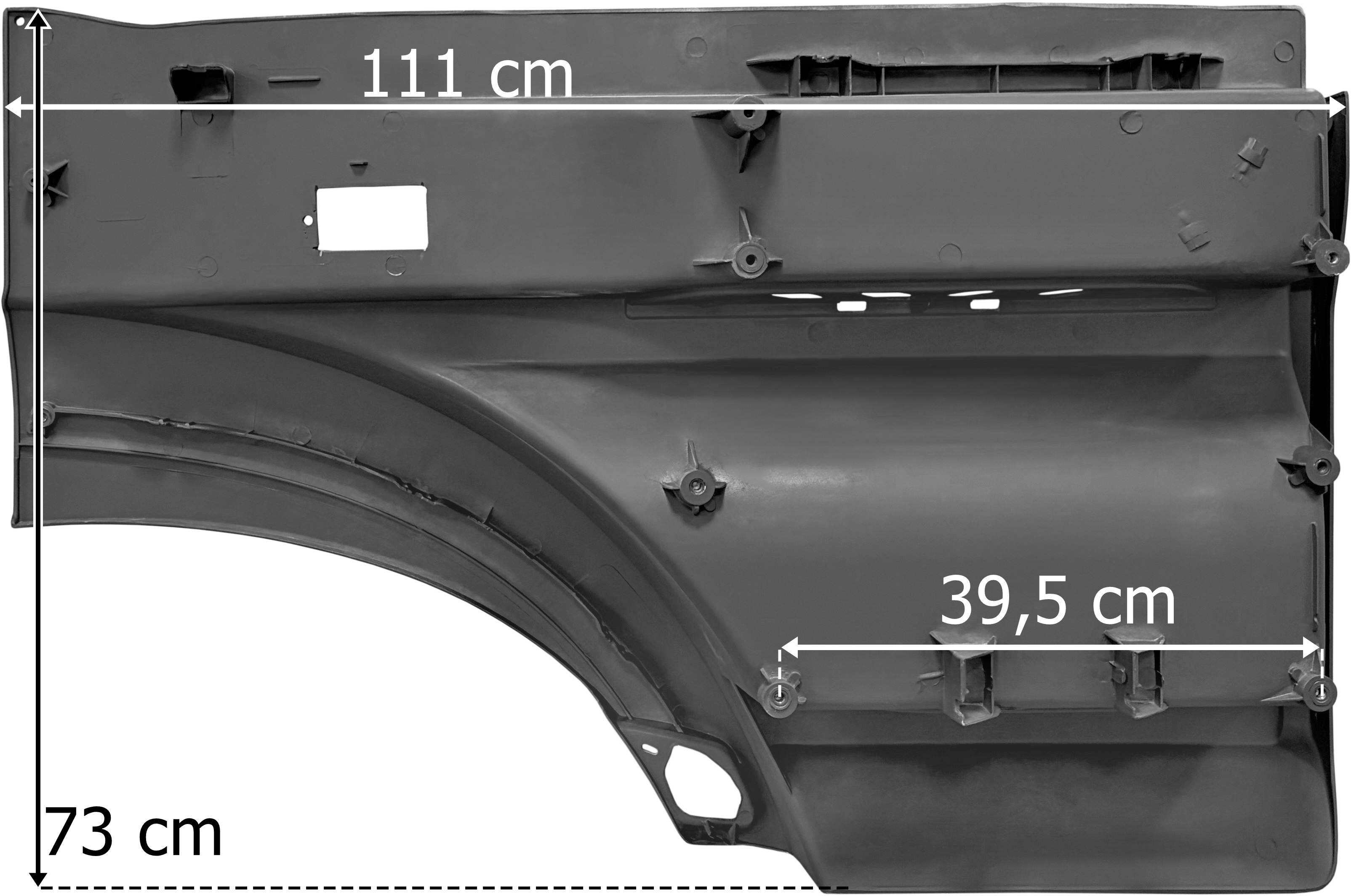 Çamurluklu Basamak Mercedes Actros MP4 Sol Mega | OEM 9616662501