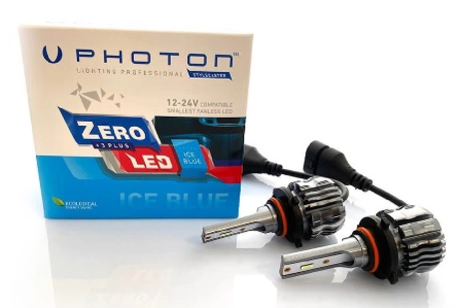 LED Far Ampulü Zero HB3 9005 Ice Blue + 3 Plus Fansız LED 12V-24V | OEM ZR3725IB