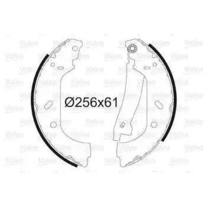 Arka Fren Balatasi Pabuclu Jumpy Evasion Scudo Expert 1,9TD 1,6 1,8 2,0 HDI 1,9 | VALEO 562552 | OEM 4241H7 4241H7 4241K6 9566949580 4241K6 9566949580