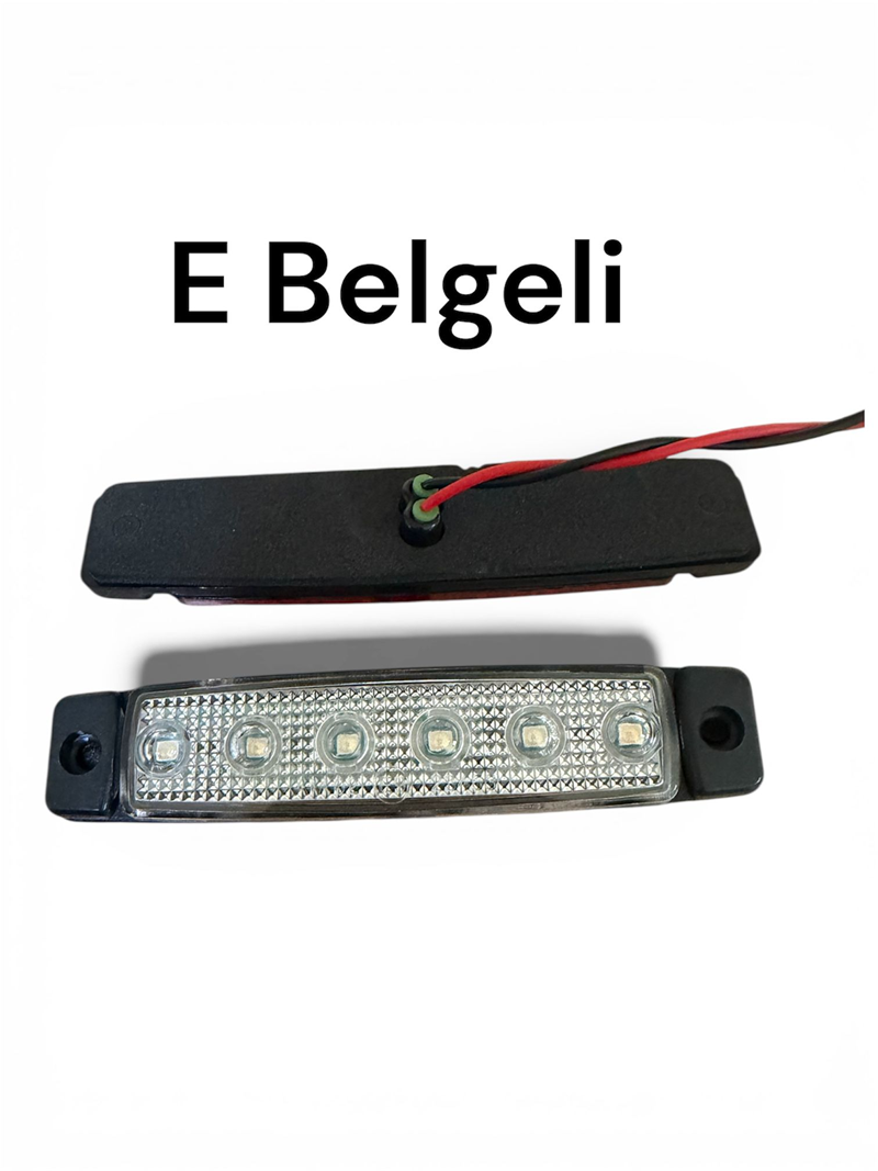 Demmon 6 Ledli Parmak Lamba Beyaz Camlı Mavi Ledli Ngo Kutulu (E Belgeli)