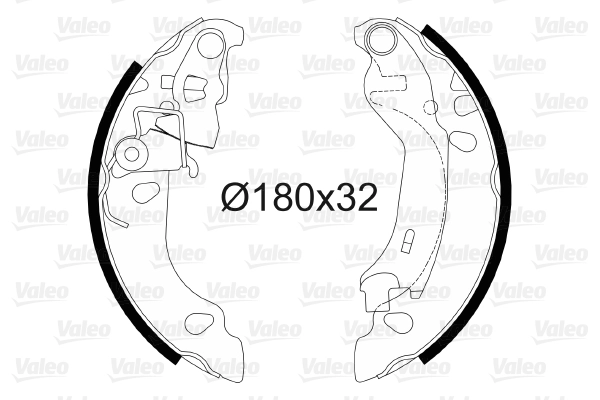 Arka Fren Balatasi Pabuc Panda 169 1,1 / 1,2 / 1,3D Multijet 03> | VALEO 564081 | OEM 773624891