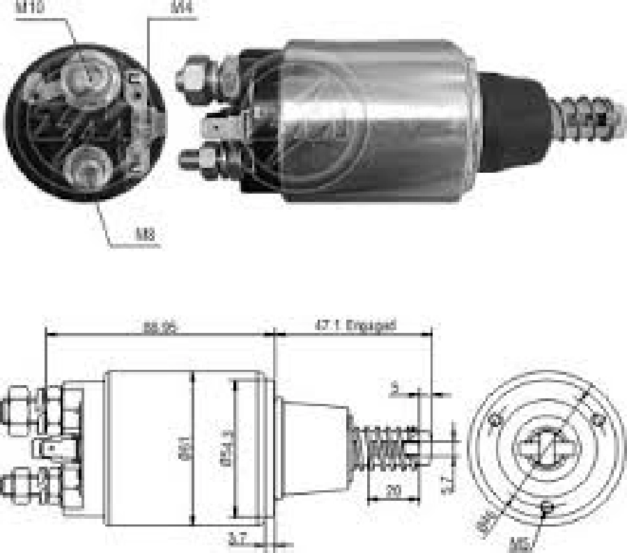 Marş Otom. 12V New Holland Traktör | OEM ZM-1640