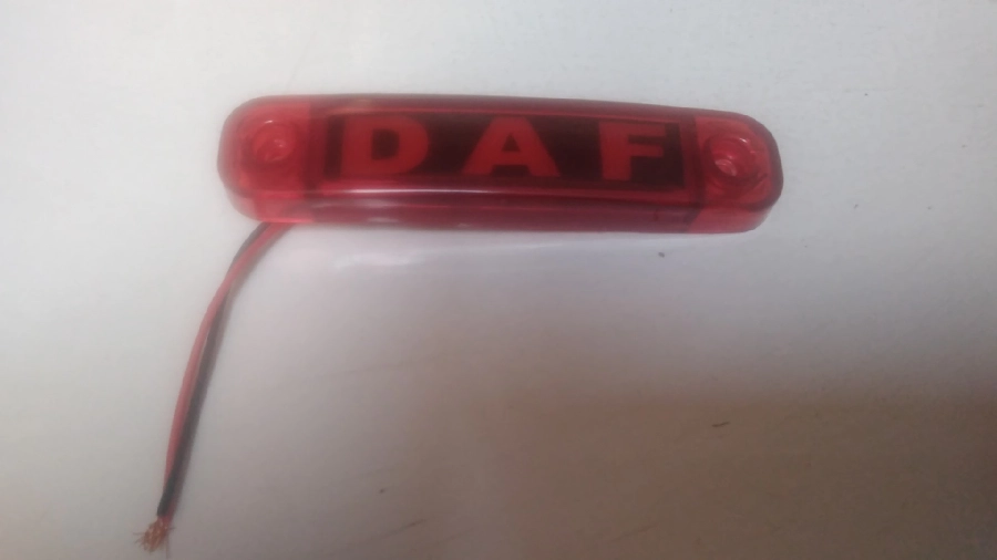 Sıde Marker Parmak Lamba DAF Yazılı Kırmızı | OEM TM-004K