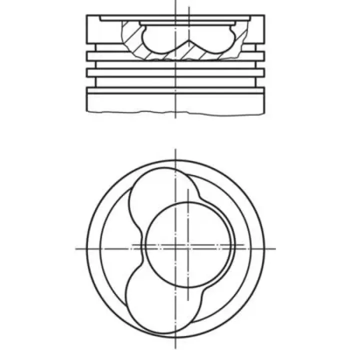 Piston+Segman (81,51MM 0,50 3 / 4 / 5 Pistonlar) LT28 LT35 LT46 T4 2,5TDI Acv Agx Ahd Ahy Ajt Anj Apa Auf Axg Axl Ayc Ayy Bbe Bbf | MAHLE 0305902 | OEM 074107065AA 074107103AA 074107065AB