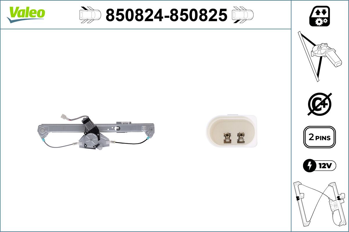 Cam Mekanizmasi Arka Sag Bmw X5 E53 | VALEO 850825 | OEM 51358254914 51358254914 51357125060 51357125060