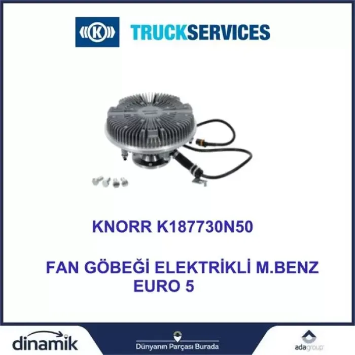 Fan Gobegi Elektrikli Kısa Tip Mercedes Benz Actros Euro 5 | KNORR K187730N50 | OEM 5412001622 5412001322 5412002122