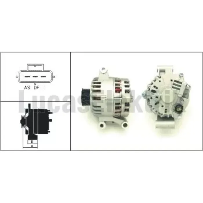 Alternator 12V 95A Transit 2,4I V184 4 2,0DI / 2,4DI 00> Normal Kasnak | LUCAS LEA0174 | OEM YC1T10300BC YC1T10300BD YC1T10300BG