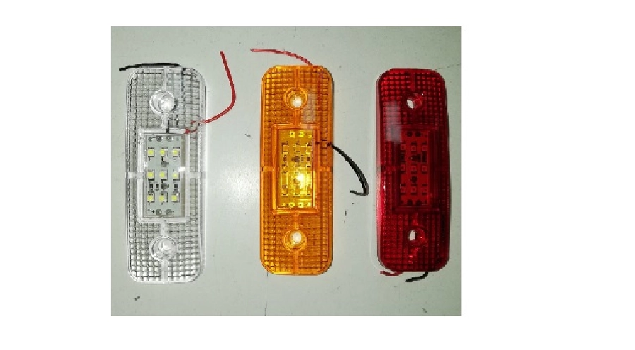 Side Marker Basamak Aydınlatma Kısa Parmak Lamba *** Yeni Tip *** Sarı 9LED 12V-24V | OEM YP164S