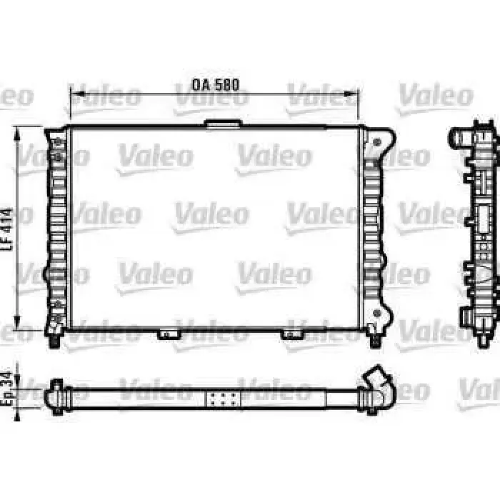 Motor Radyatoru Alfa 156 1,6 / 1,8 97 06 (414,5X580X34) | VALEO 732012 | OEM 0060651920 0060651920 60651920 60663071 60651920 60663071
