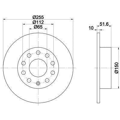 Arka Fren Aynasi (Disk) Octavia 1,4 1,6 1,9TDI 2,0TDI 06 / 04>GOLF V 1,4 16V 1,4FSI 1,6 1,9TDI 2,0 10 / 03> | SWAG 32923240 | OEM 1K0615601AB 1K0615601AB 1K0615601K 5C0615601A 1K0615601K 5C0615601A