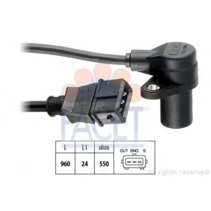 Krank Sensoru BMW E36 E34 M42 M43 93>98 | FACET 9.0087 | OEM 12141247259