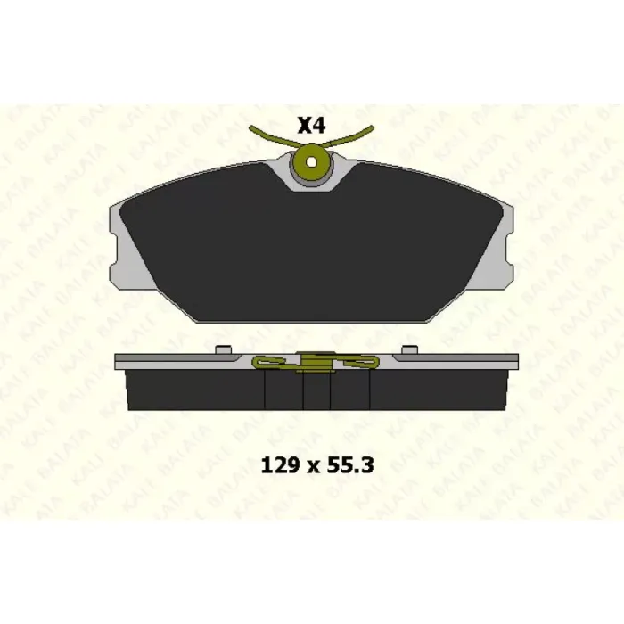 On Fren Balatasi Laguna Safrane Scenic Megane 1,6 / 1,4 16V | KALE B 23172 183 24 ANS | OEM 7701206379