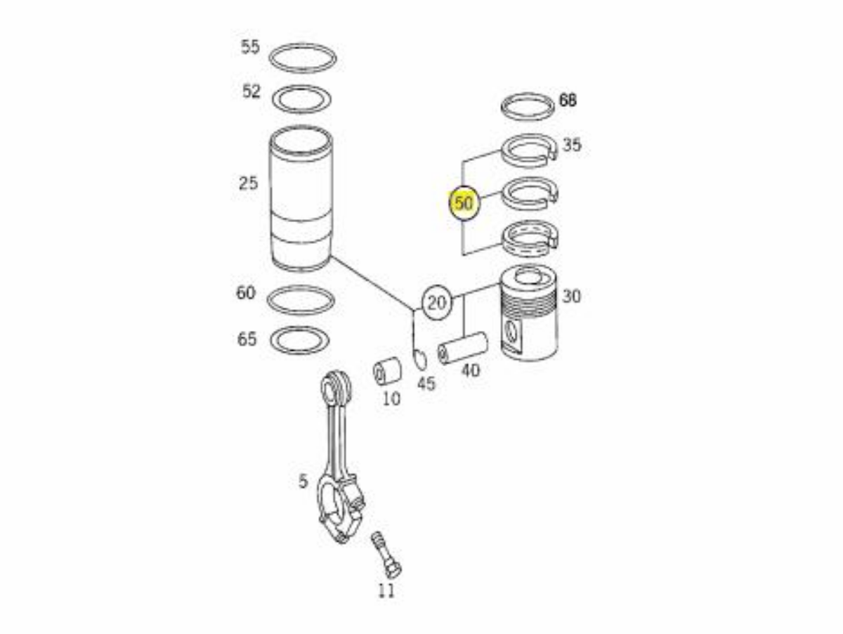 Segman 128.00Mm V6-V8 Turbosuz | OEM 4230300224